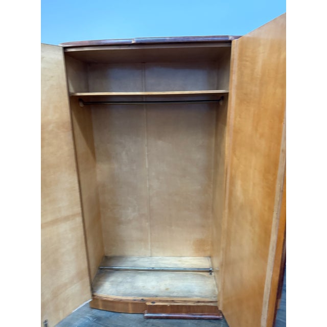 Mid 20th Century Art Deco Hanging Armoire With Drawers For Sale - Image 10 of 12