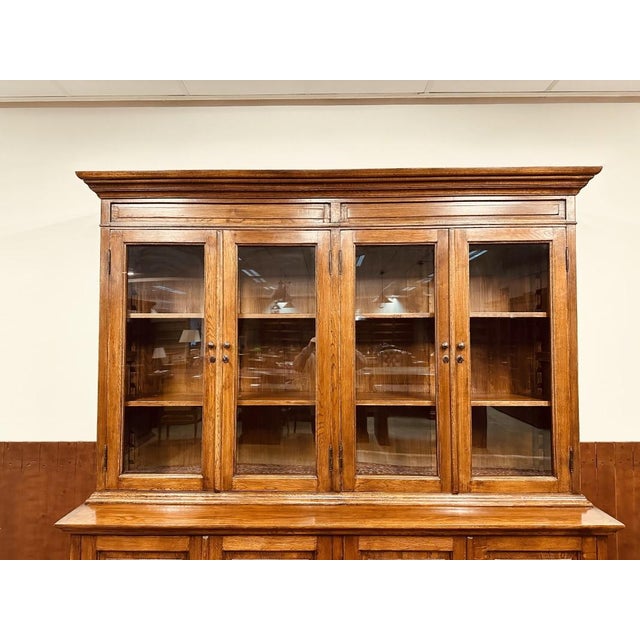 Metal English Cabinet in Oak For Sale - Image 7 of 18