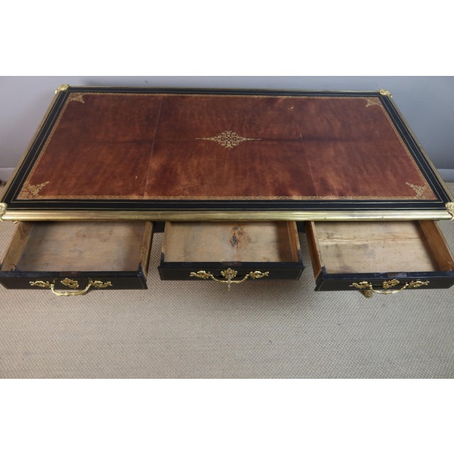 Black 19th Century Louis XV Flat Desk For Sale - Image 8 of 17