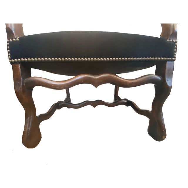 19th Century 19th Century French Os De Mouton (Mutton Bone) Arm Chairs - Pair For Sale - Image 5 of 7