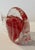 Mid-Century Modern Murano Vintage Hand Blown Glass Red and Gold Fish For Sale - Image 3 of 8