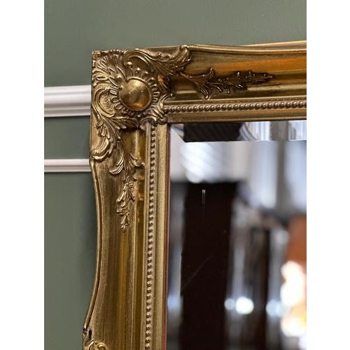 Vintage Gilt Wall Hanging Overmantel Mirror For Sale - Image 5 of 10