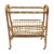 Italian Bamboo and Rattan Bar Cart Serving Trolley, 1950s For Sale
