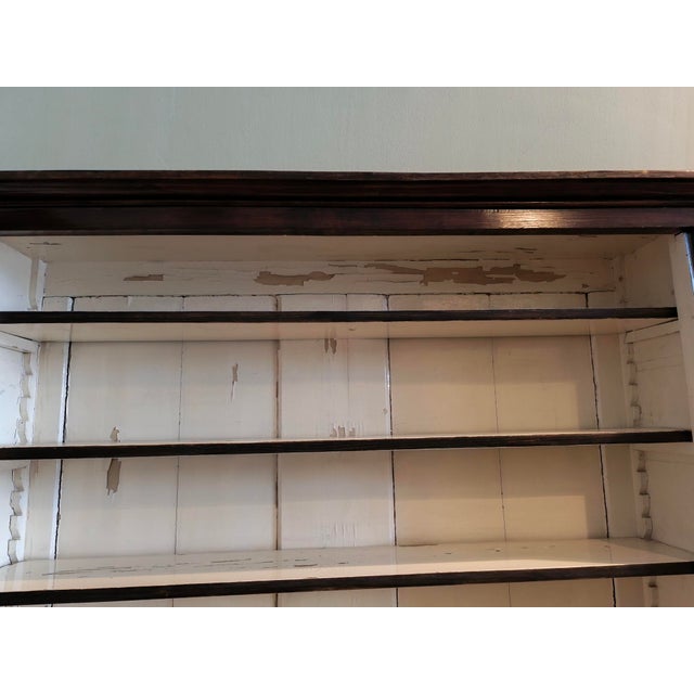 Black Large Wood Pharmacy Display Cupboard with Drawers, Early 1900s, Set of 4 For Sale - Image 8 of 18