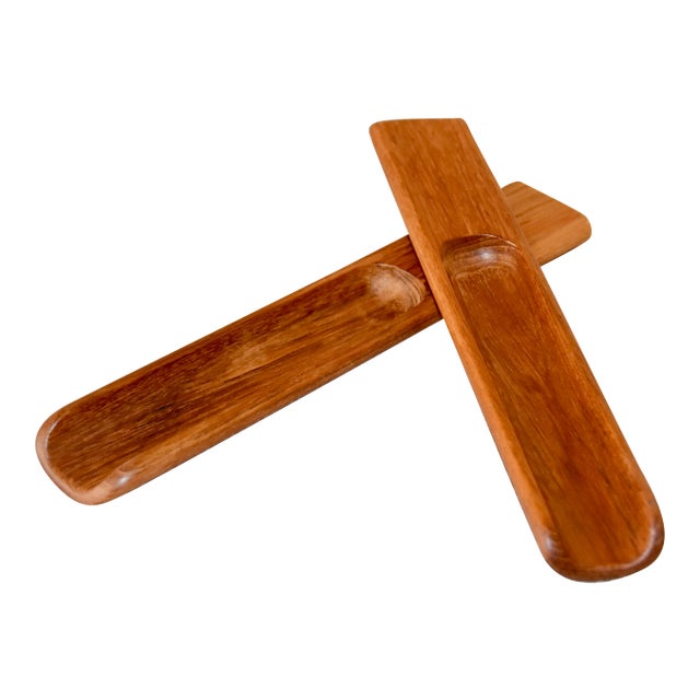1960s Teak Salad Tongs by Jens Quistgaard for Dansk Design Jhb - a Pair For Sale