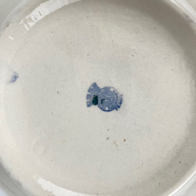 Vintage Semi-Porcelain Salad Bowl from Badonviller, 1920s For Sale - Image 4 of 9