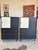 Vintage two-tone, black and white tall cabinets attributed to Paul McCobb. These cabinets (two available) feature...