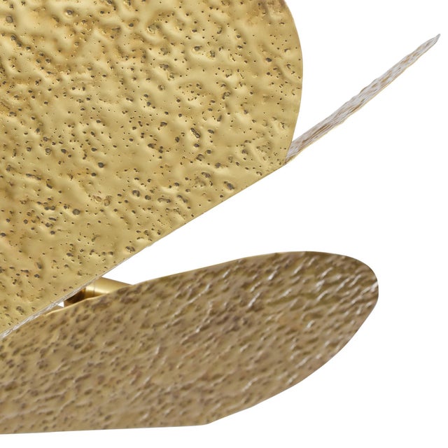 Metal Arteriors Home Lucinda Gold Brass Flush Mount For Sale - Image 7 of 10