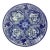 Vintage Ysauro Uriarte Puebla Talavera Mexican Folk Art Majolica Pottery Plate Blue and White Hallmark For Sale