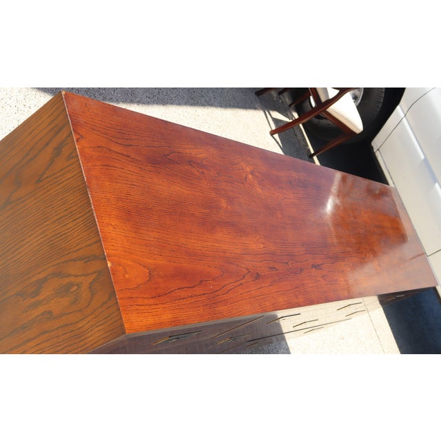 Vintage Henredon Dresser / Credenza – Mid-Century Style Campaign Style For Sale - Image 12 of 14