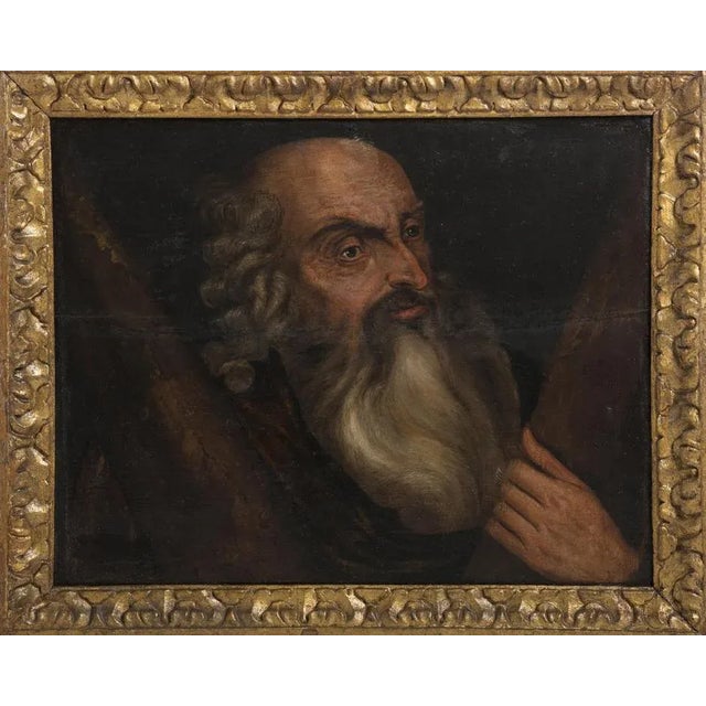 Italian School Artist, Apostle, 17th Century, Oil on Wood, Framed For Sale - Image 5 of 5