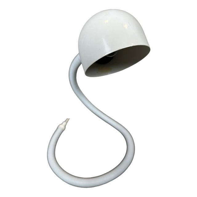 Vintage White Snake Lamp For Sale