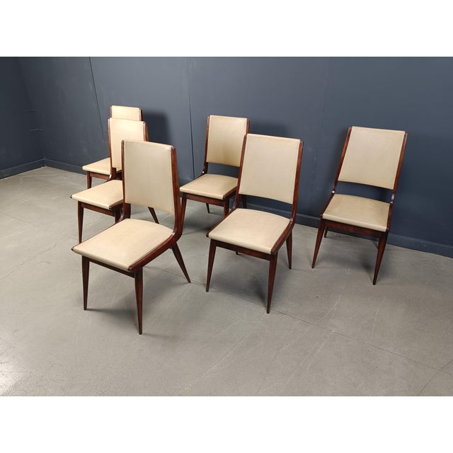 Mid-Century Modern Mid-Century Modern Italian Dining Chairs, 1950s, Set of 6 For Sale - Image 3 of 12