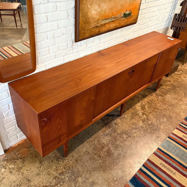 Henry Rosengren Hansen Model 49 Credenza, Teak, Denmark, 1960s For Sale - Image 9 of 12