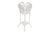 A white wicker woven rattan and bamboo plant stand circa 1920. The bamboo frame is tightly wrapped with rattan, and...