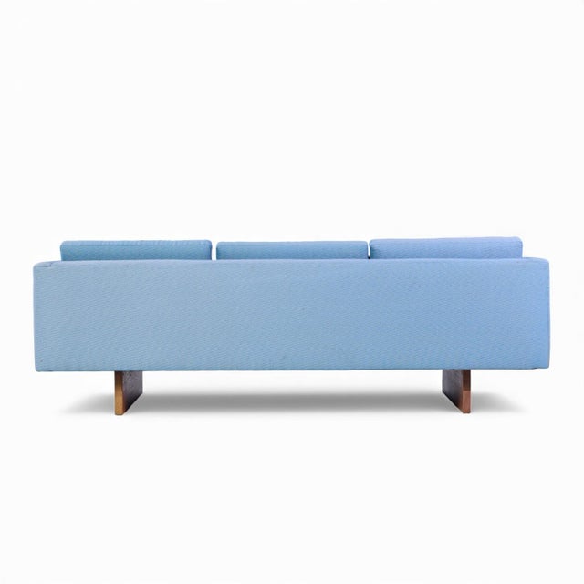 Jens Risom Mid Century Walnut Sofa For Sale In Chicago - Image 6 of 9