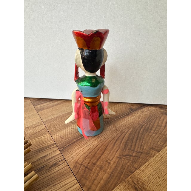 1970s 1970s Small Moving Hand Painted Doll For Sale - Image 5 of 6