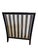 Modern Club Lounge Chair With Ebony Frame and Custom Stripe Upholstery For Sale - Image 9 of 10