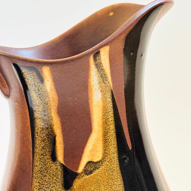Ceramic Large Mid Century Pottery Craft Pitcher by Robert Maxwell For Sale - Image 7 of 11