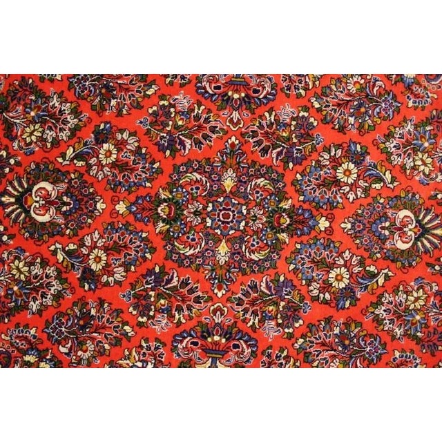 Textile Middle Eastern Hand-Knotted Saroug Rug For Sale - Image 7 of 10