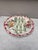 Majolica asparagus plate with flowers , signed Longchamp circa 1890.