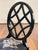 Diamond Dining Chair with Custom Upholstery by Miles Redd for Ballard Designs: * Handmade of hardwood * Tufted Padded seat...