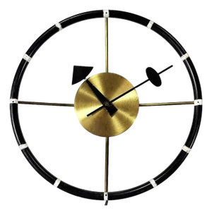 1950s George Nelson Studio Model 4756 "Steering Wheel" Wall Clock by Howard Miller