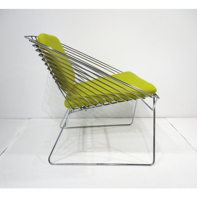 Mid-Century Modern Verner Panton Chrome Grid Chairs for Fritz Hansen Denmark For Sale - Image 3 of 12