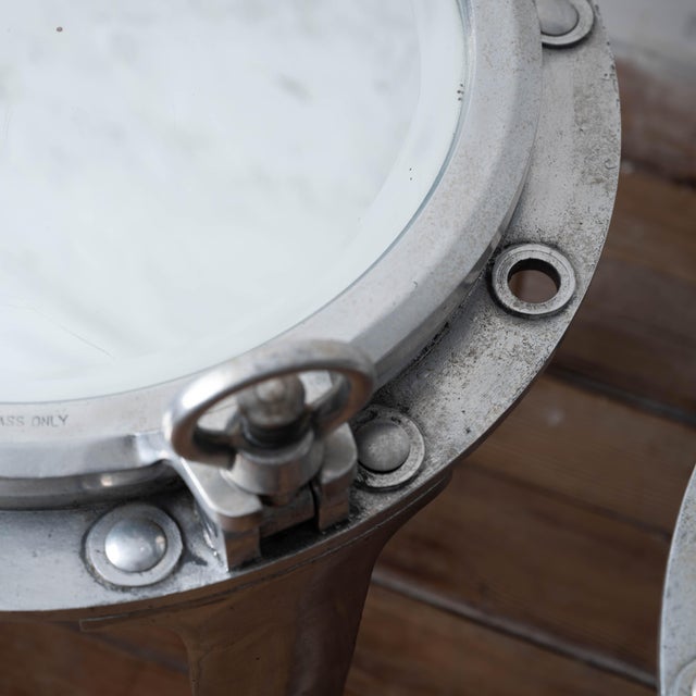 A Pair of Porthole Cover Side Tables For Sale - Image 12 of 15