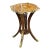 French Empire Center Table With Marquetry Inlay & Gilt Bronze Gallery For Sale