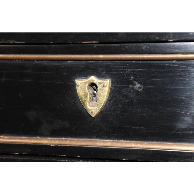 Petite Ebonized Child Size or Ladies Writing Desk Attributed to Maison Jansen For Sale - Image 14 of 16