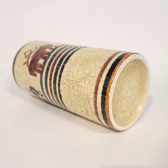 Aldo Londi Mid Century Aldo Londi Bitossi Elephant Vase For Sale - Image 4 of 6