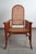Art Nouveau deck chair/chaise longue by Fischel (manufacturer's label under the seat), circa 1900. Adjustable backrest...