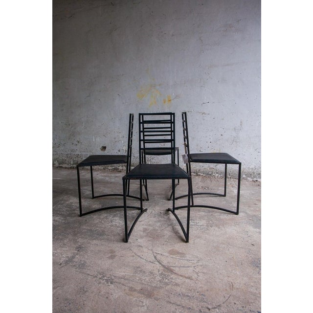 Vintage Dining Chair in Metal For Sale - Image 12 of 14