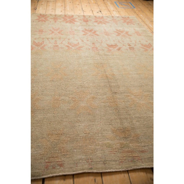 Vintage Distressed Oushak Carpet - 5' x 8'1" For Sale - Image 9 of 10