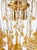 1960s Vintage Gold Rain Chandelier with Crystals and Murano Glass Flowers, Italy, 1966 For Sale - Image 5 of 15