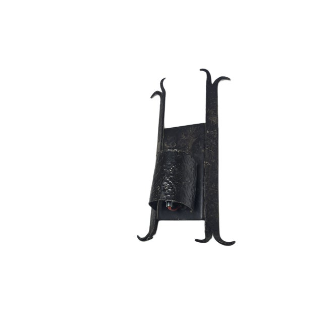 Brutalist Wall Lamp, Poland, 1970s For Sale - Image 4 of 10