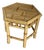 Mid-Century Bamboo Hexagonal Side Table, 1970s For Sale