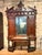 Victorian Grand Antique Carved Wood Hall Tree For Sale - Image 3 of 11