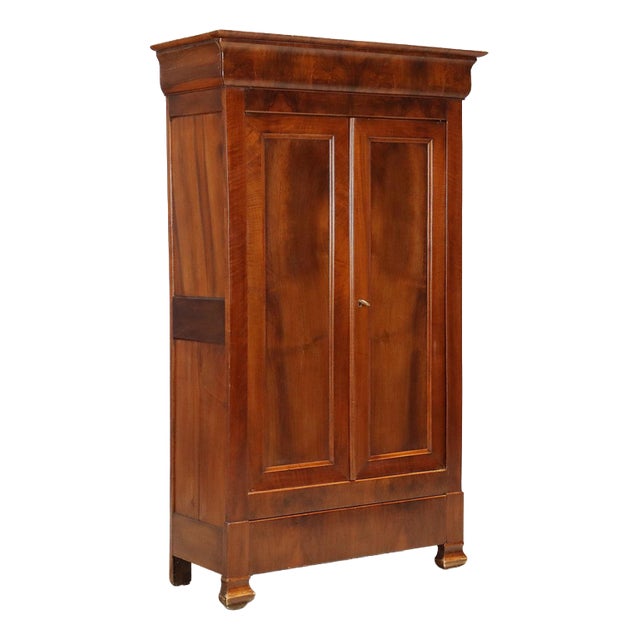 French Charles X Wardrobe in Walnut For Sale