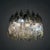 Italian mid-century modern chandelier Poliedri Carlo Scarpa for Venini, 1960s Chandelier model Poliedri with a white...