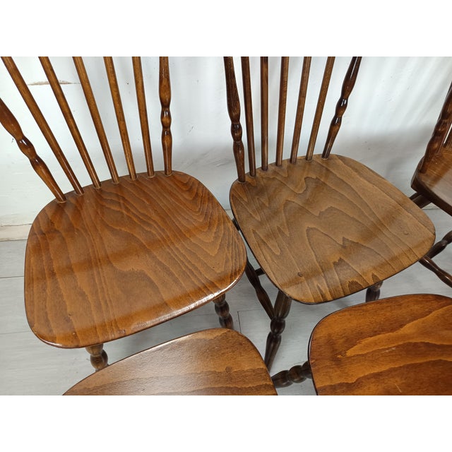 Wood Vintage Tacoma Chair from Baumann, 1970s, Set of 6 For Sale - Image 7 of 17