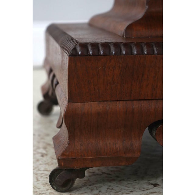 Brown Empire Style Octagonal Walnut Center Table For Sale - Image 8 of 14