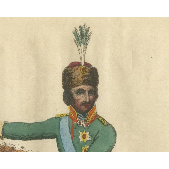 Richard Evans, Count Platov, Hetman of the Cossacks, with Lancers Beyond, 1815, Engraving For Sale - Image 4 of 8