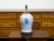 Blue 1920s Chinese Blue and White Double Happiness Temple Jar Mounted as a Table Lamp For Sale - Image 8 of 11
