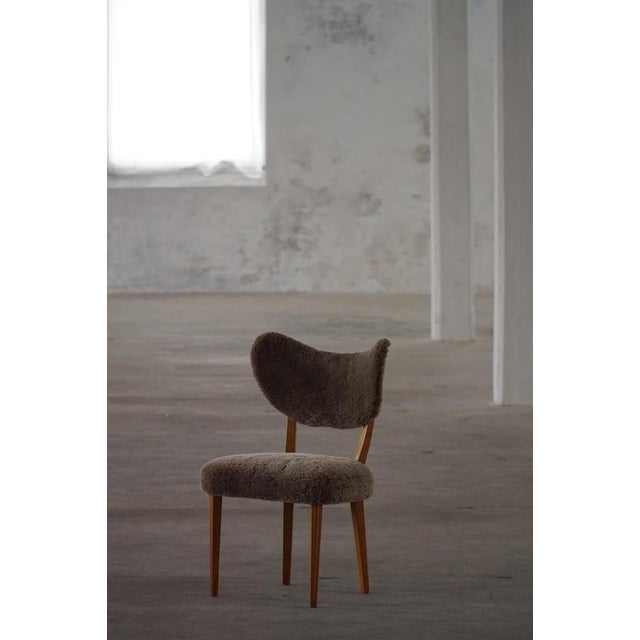 Mid-Century Danish Dining or Desk Chair in Lambswool by Eva Koppel, 1950s For Sale - Image 18 of 18