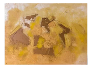 'Fields of Gold' Acrylic Painting
