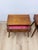 Brown Pair of Vintage Atomic Nightstands Retro Bedside Tables MCM End Tables For Sale - Image 8 of 17