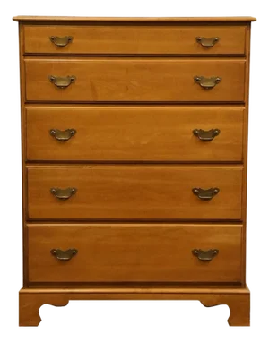Drexel Furniture Solid Maple Litchfield Colonial Early American Style 36" Chest of Drawers