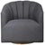 Contemporary Barrel Back Swivel Chair For Sale - Image 3 of 7